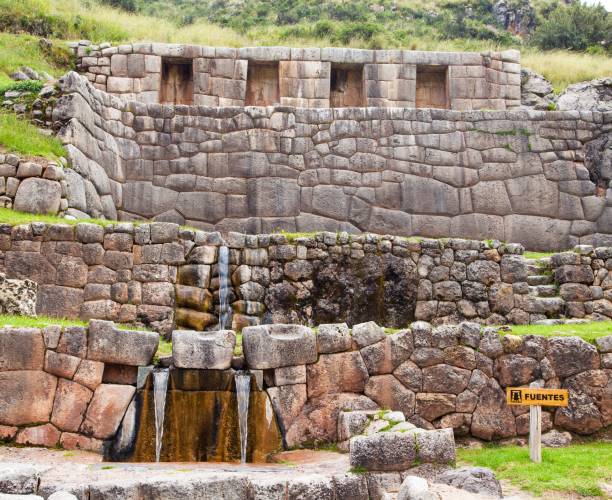 kuntur's andean adventur - View of Tambo or Tampu Machay, Inca ruins in Cusco or Cuzco town, Peru